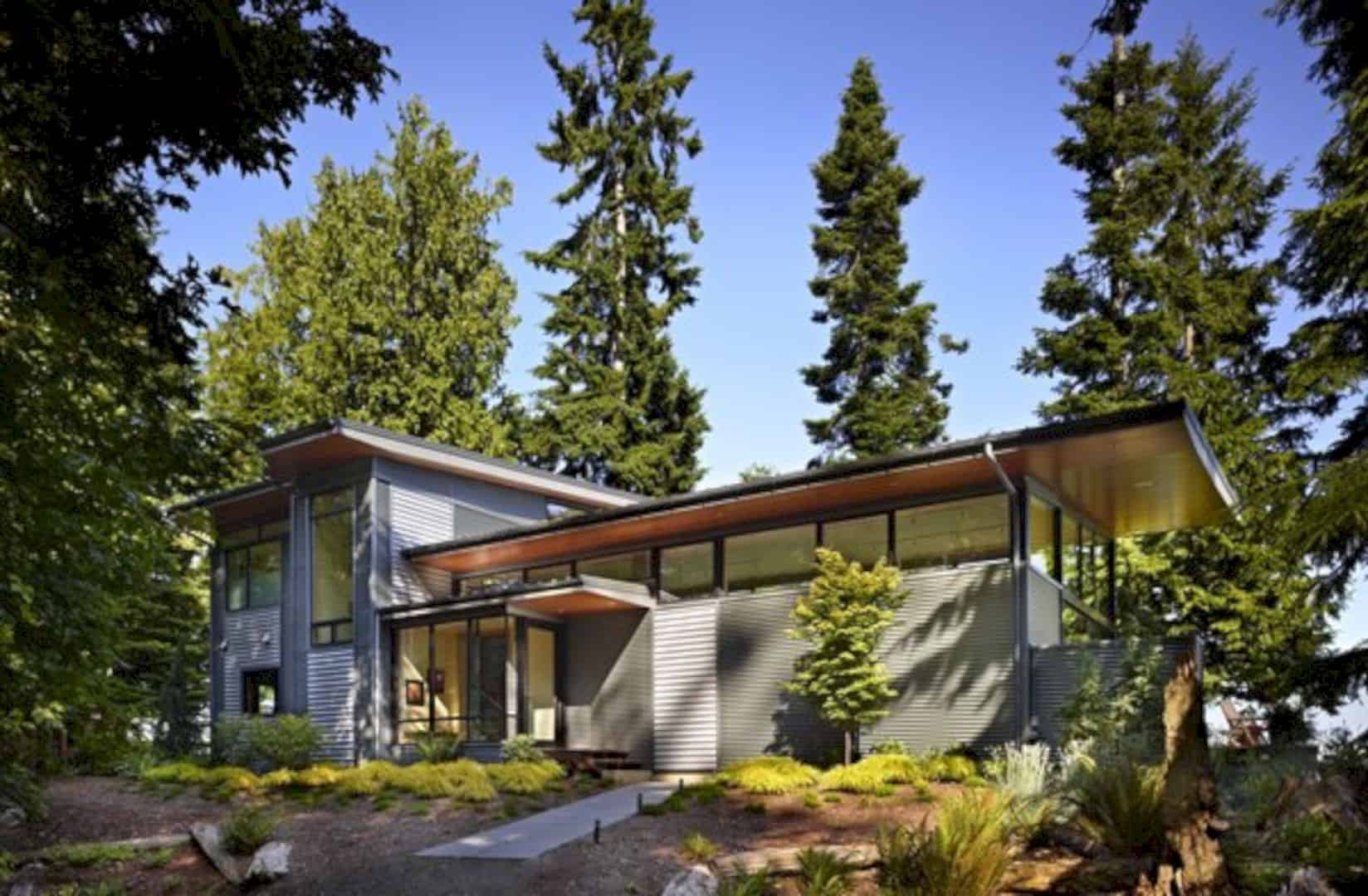 Port Ludlow House A Compact Modern House On A Wooded Waterfront Property 4