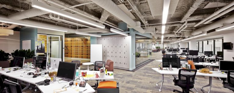 Confidential High-Tech Client: A New Office with Modern Interior Workspaces