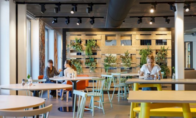 Booking.com Office: A Vibrant Work Environment and Restaurant