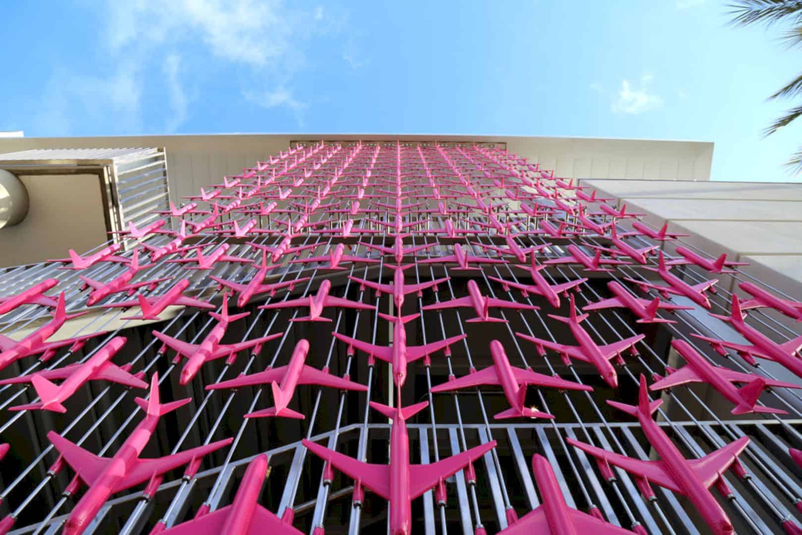 Formation Vibrant Colors And Energetic Patterns Façade For San Diego International Airports Parking 14