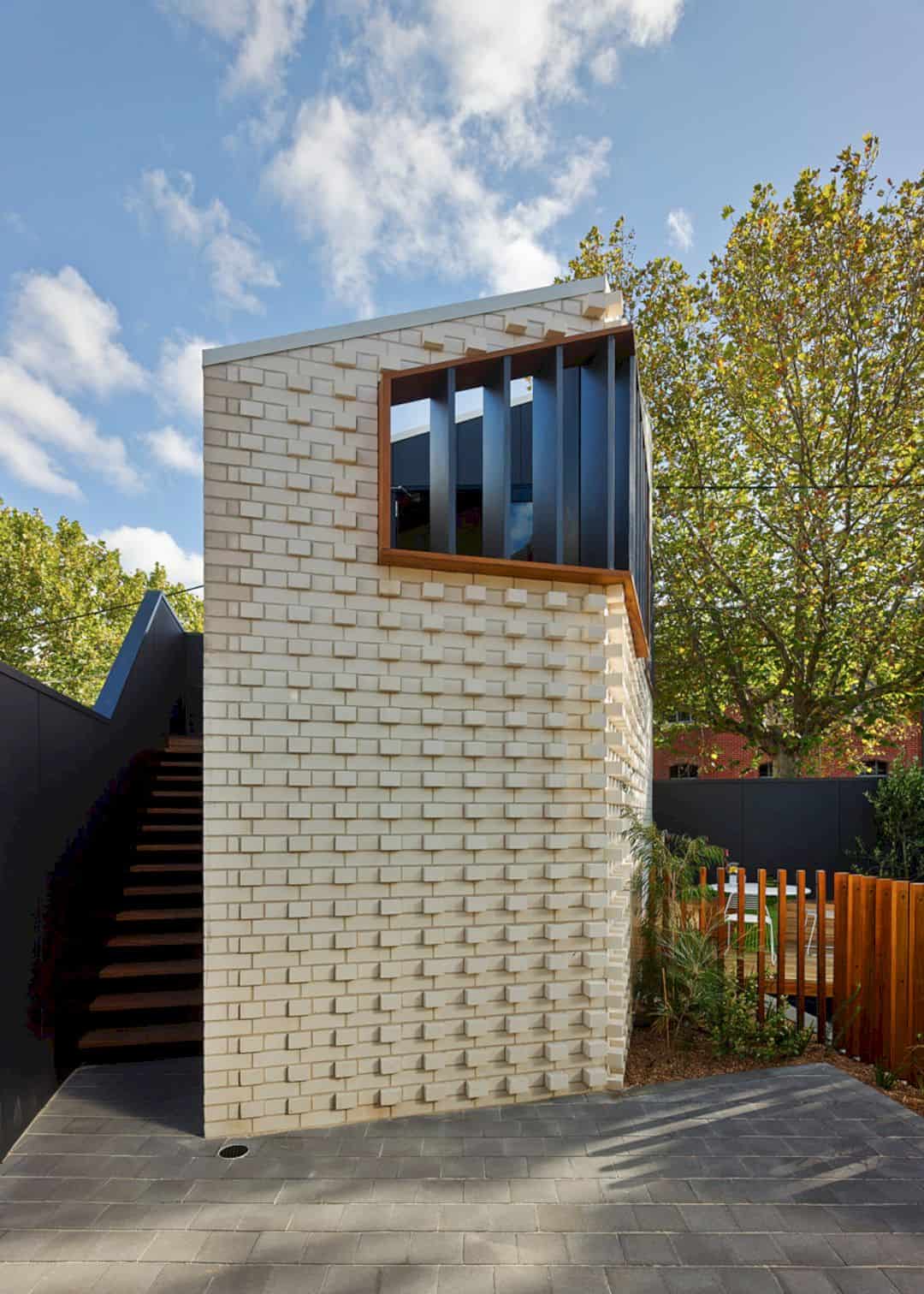 Little Brick Studio A Tight Space Residence That Engages At The Urban Scale Of Abbotsfords Busy Street 14