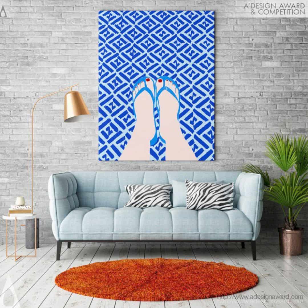 Flip Flops Poster By Miriam Trilety 3