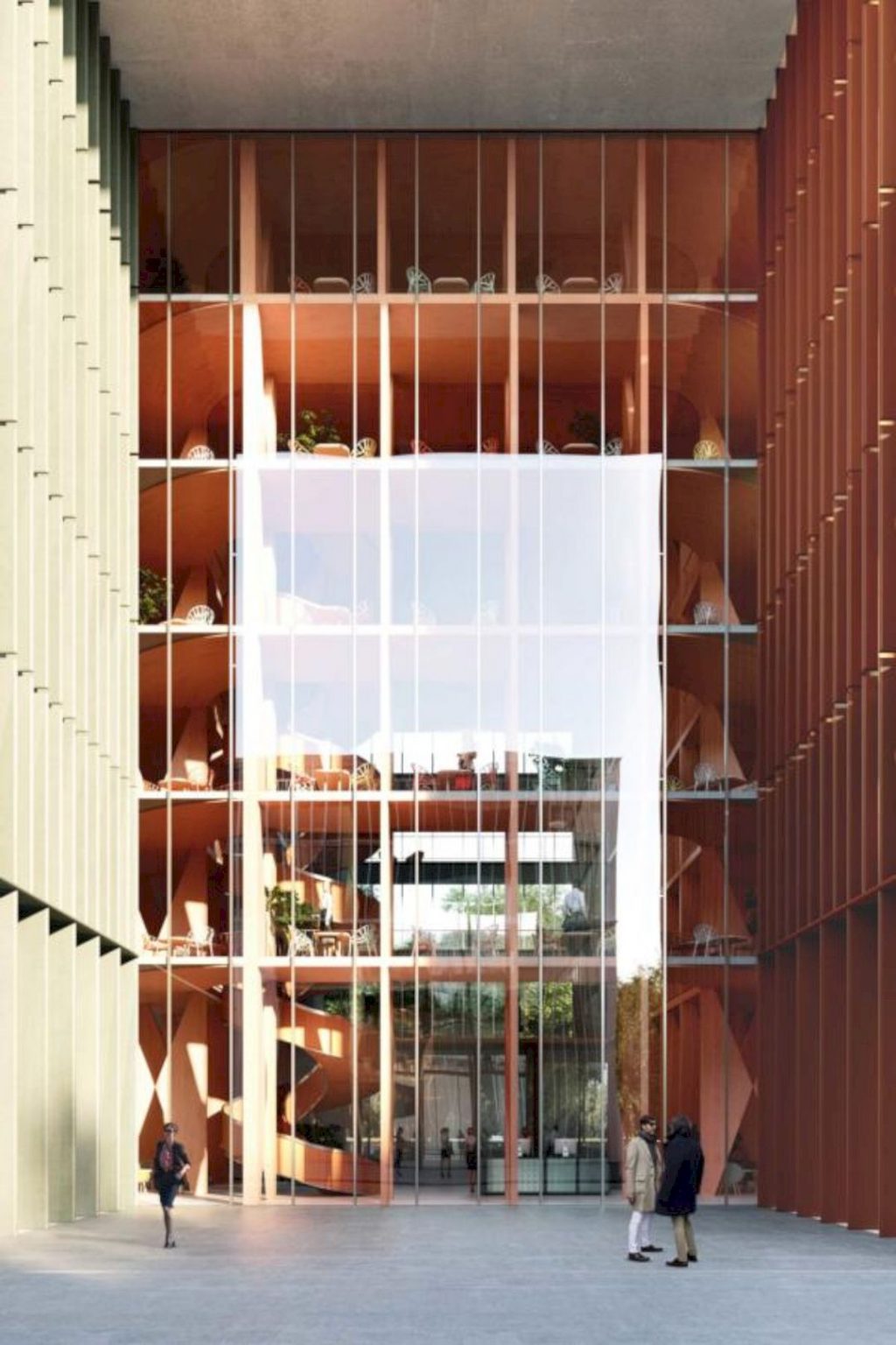 Ljubljana: DCB3 Building with A Wooden Structure and Glazed Curtain ...