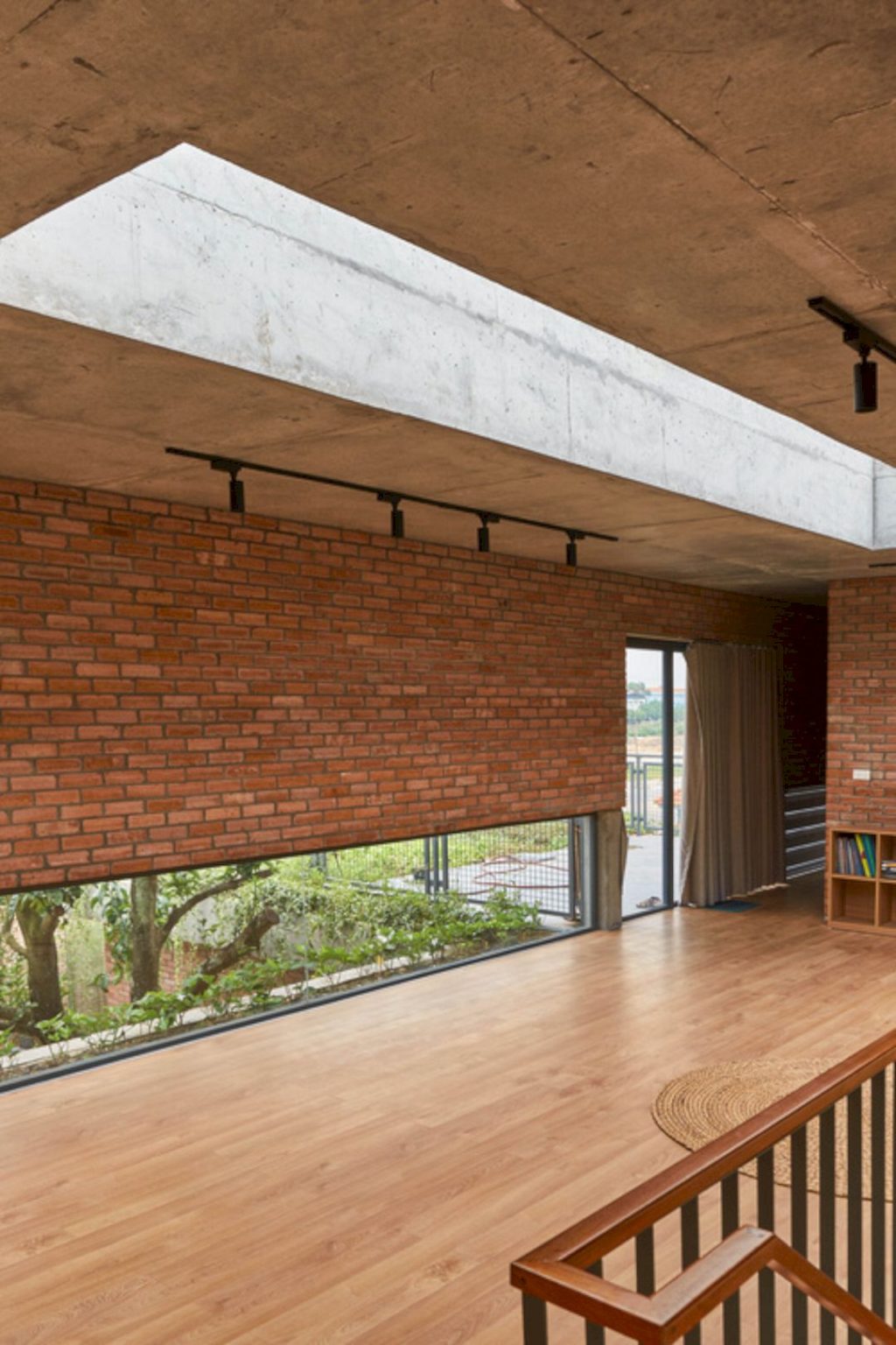 Mao Khe House: Red Brick Walls of House with Layers of Green Trees and ...