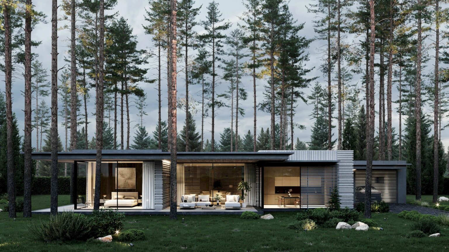 10 Sleek And Timeless Home Exteriors Feature Nature-Inspired Materials