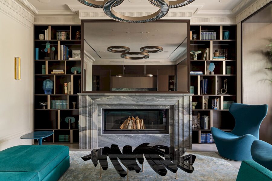 A 320 M2 Moscow House With A Bespoke Quartzite Fireplace 43