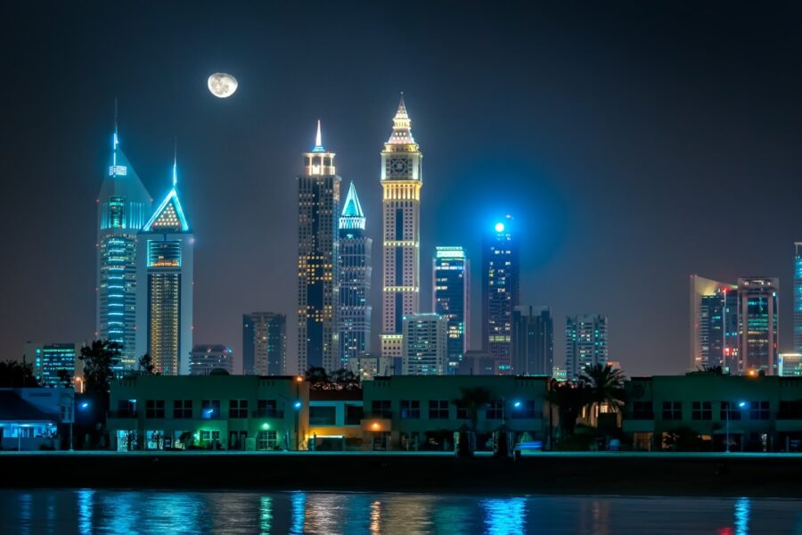 Amazing Night Panorama Of Jumeirah Beach Skycraper 2023 11 27 05 08 41 Utc