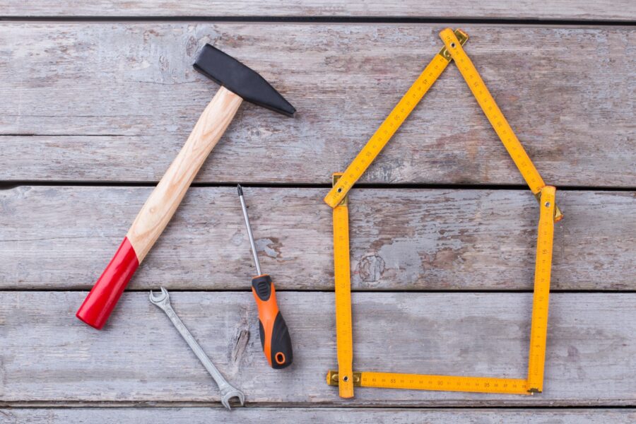 Construction Tools On Vintage Wooden Background 2023 11 27 05 30 42 Utc