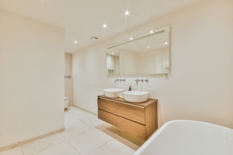 Luxurious Bathroom With A Hanging Chest Of Drawers 2023 11 27 05 21 58 Utc