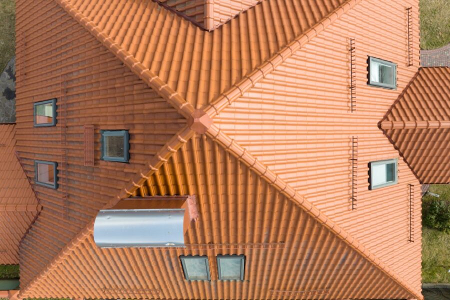 Closeup Of Attic Windows On House Roof Top Covered 2023 11 27 04 53 04 Utc