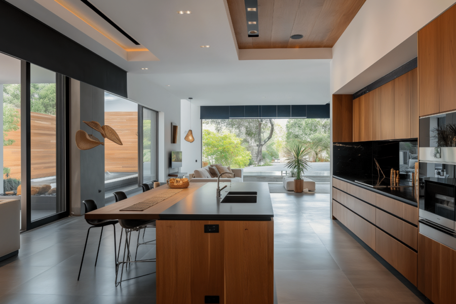 Modern Kitchen Interior Minimalist Kitchen Island