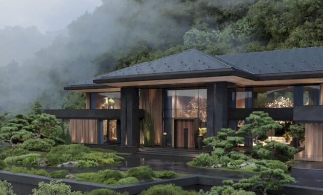 A Japanese Inspired Villa In Oriental Style For Luxury Living 1