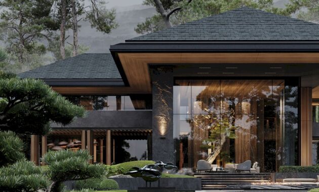 A Japanese Inspired Villa In Oriental Style For Luxury Living 9