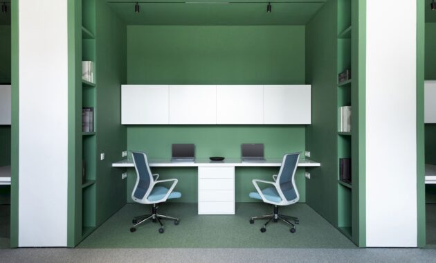 Kvadrat Architects The Magic Of Artificial Lighting In Colorful Office Interiors 62