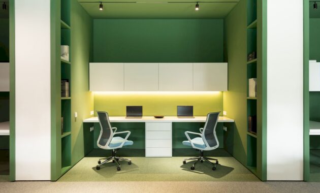 Kvadrat Architects The Magic Of Artificial Lighting In Colorful Office Interiors 63