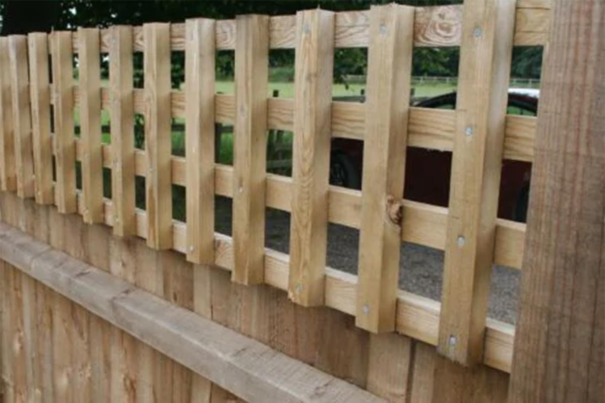 Wooden Fence Trellis