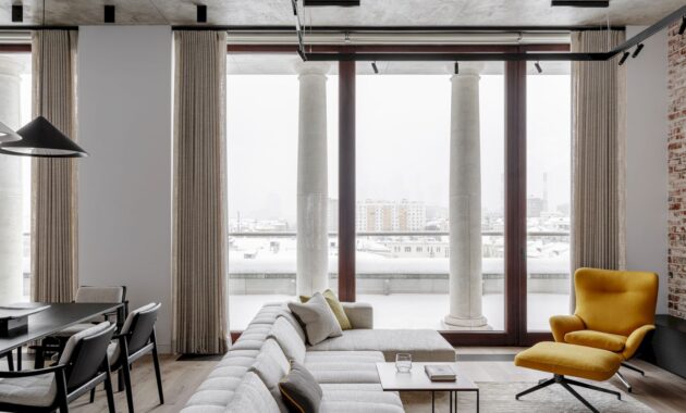 Industrial Elegance Sabina Valieva's Loft Style Apartment In Moscow 40