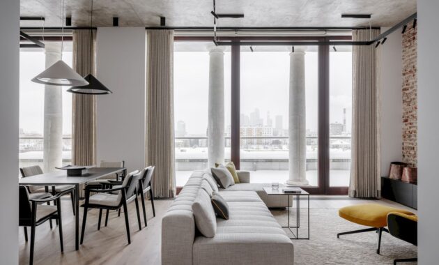 Industrial Elegance Sabina Valieva's Loft Style Apartment In Moscow 41